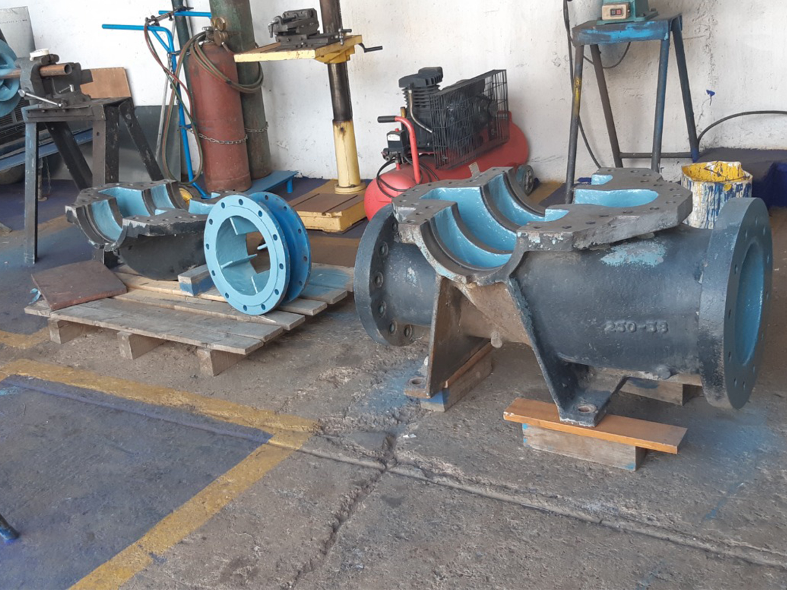 Rehabilitación de bomba de acueducto Carcasa partida_5