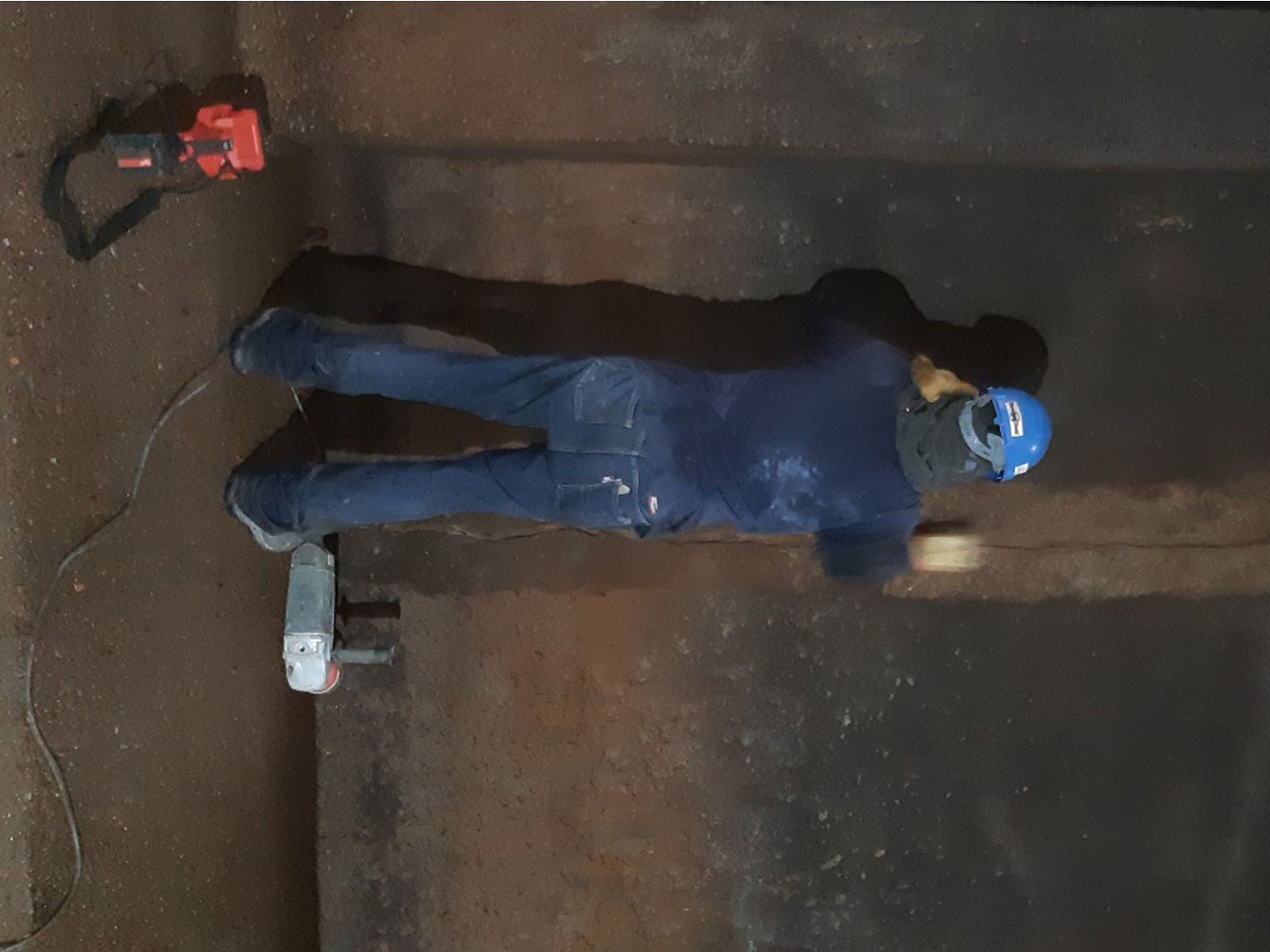 Reparacion y control de fisuras en sedimentador