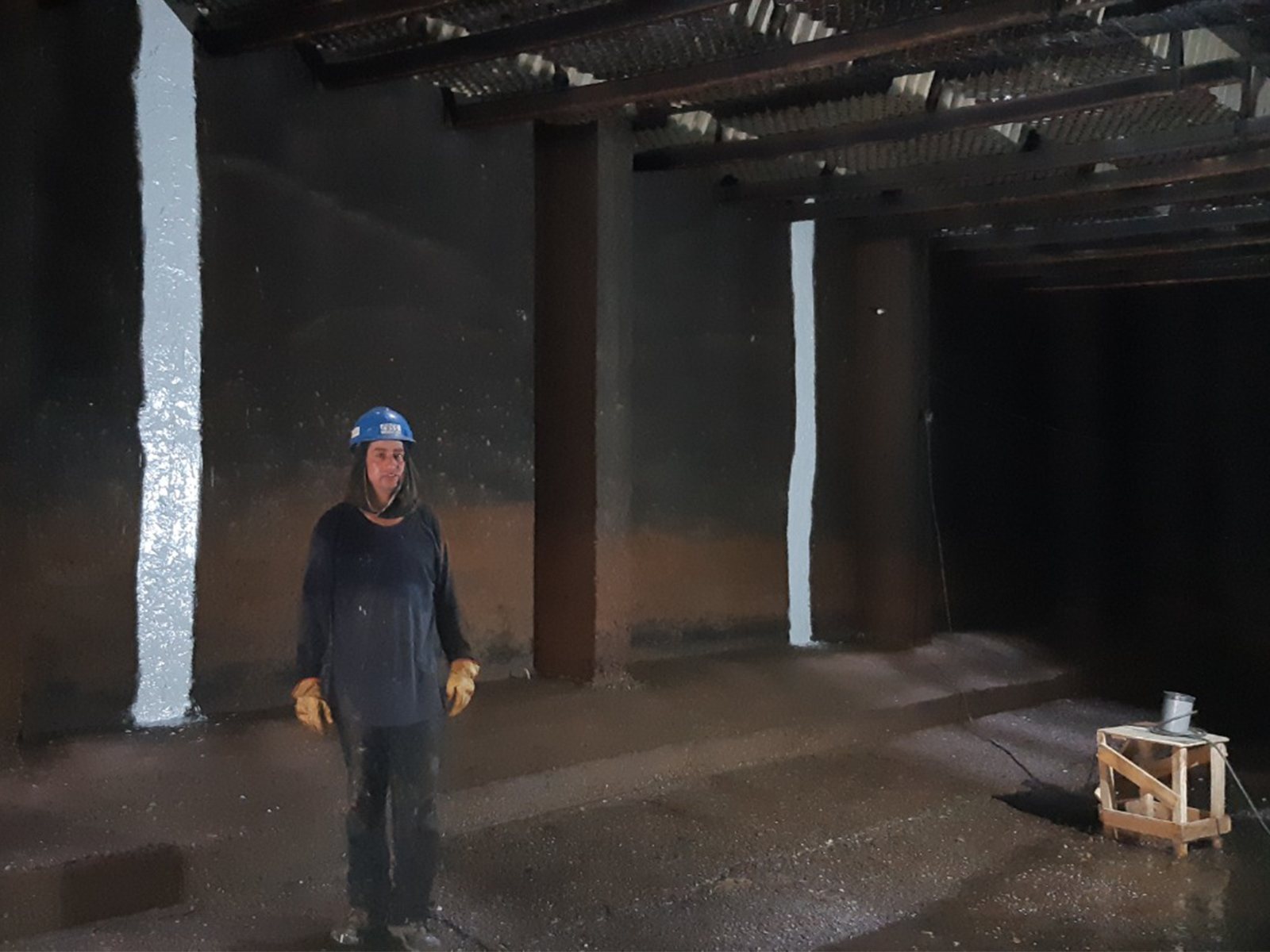 Reparacion y control de fisuras en sedimentador